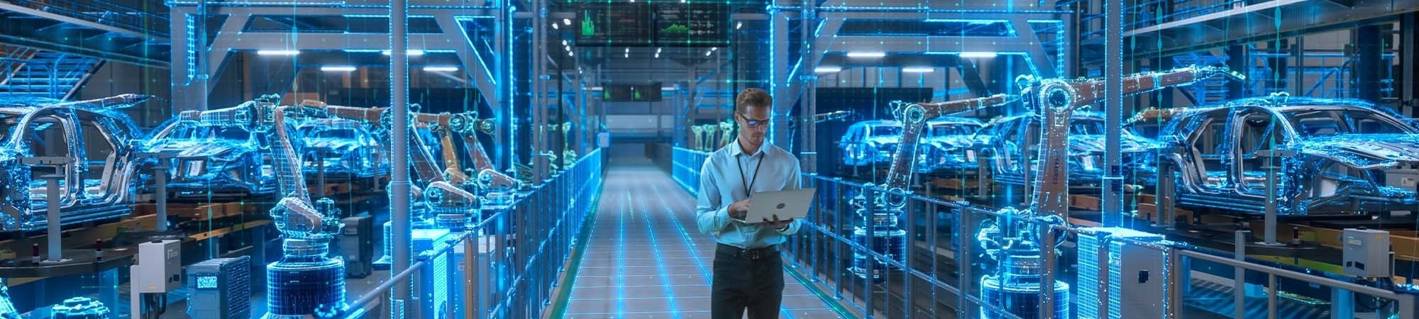 Manufacturing engineer on vehicle production line