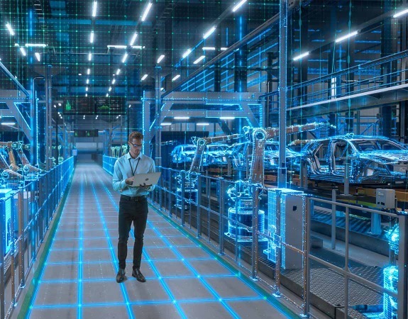 Manufacturing engineer on vehicle production line