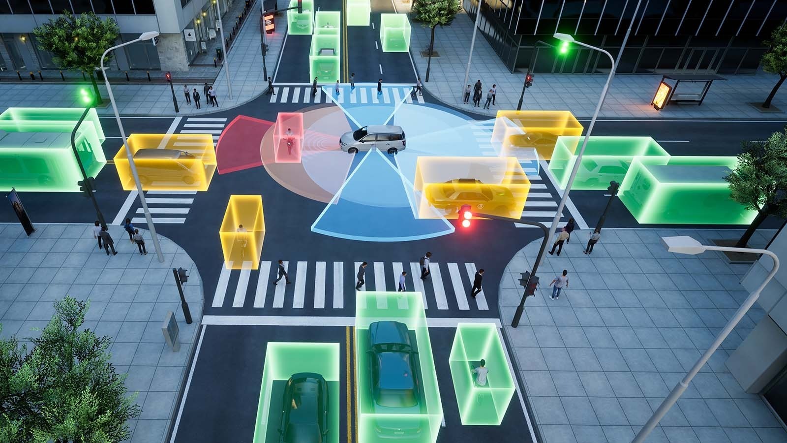 Vehicle ADAS detection system visualisation